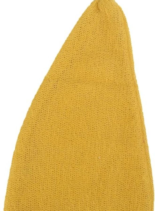 مجموعة قبعة ولفة مولود جديد من موهير محبوك 40x160 سم أدوات تصوير ناعمة للأطفال لونين - Image 2